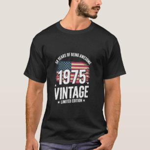 Camiseta Aniversário de 50 anos Nascido em 1975 50 Anos Inc