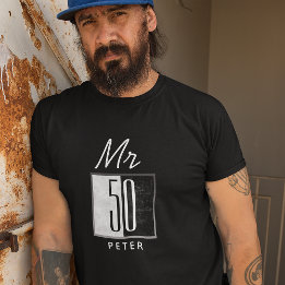 Camiseta Aniversário de 50 anos Personalizado