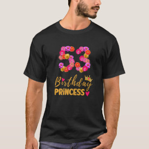 Camiseta Aniversário De 53 Anos A Princesa Flor É A Minha 5