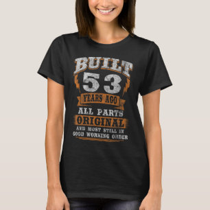 Camiseta Aniversário De 53 Anos Dizendo 53 Anos