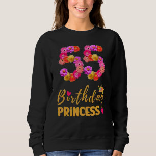 Camiseta Aniversário de 55 anos A Princesa Flor é a Minha 5