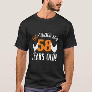 Camiseta Aniversário de 58 anos 58 anos de idade Fazendeiro