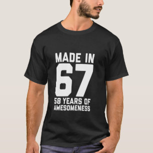 Camiseta Aniversário de 58 anos para homens mulheres filho