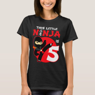 Camiseta Aniversário de 5 anos de crianças Festa Pequeno Ni