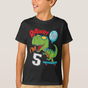 Camiseta Aniversário de 5 anos de crianças Menino de 5 anos
