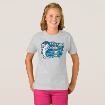 Aniversário de 5 da criança Este Golfinho Legal é 