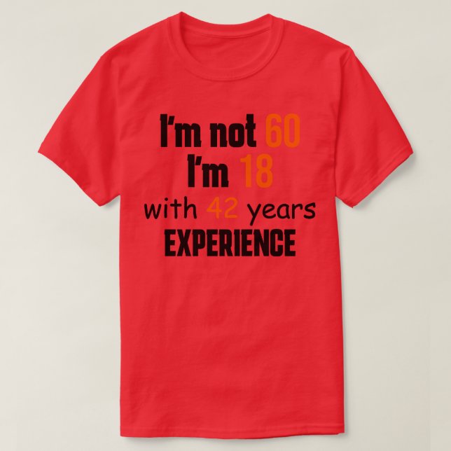 Camiseta Aniversário de 60 anos 4 (Frente do Design)
