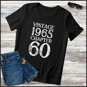 Camiseta Aniversário de 60 anos Capítulo 60 Vintage 1965