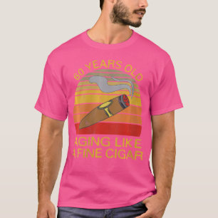 Camiseta Aniversário de 60 Anos Para Fumantes de Charuto 60