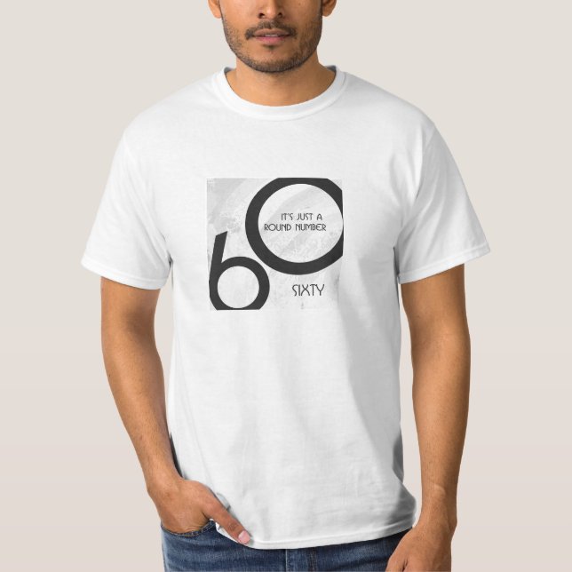 Camiseta Aniversário de 60 Décadas Branco (Frente)