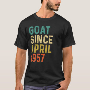 Camiseta Aniversário de 65 anos 65 Anos de Idade GOAT Desde