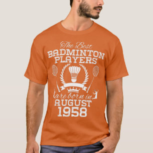 Camiseta Aniversário de 66 anos em agosto de 1958 Melhor Ba