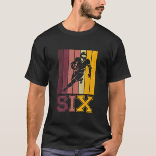 Camiseta Aniversário De 6 De Crianças Para Jogador De Futeb