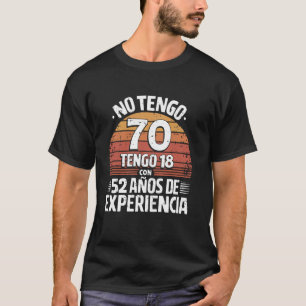 Camiseta Aniversário de 70 anos Regalo cumpleanos 70 Homens