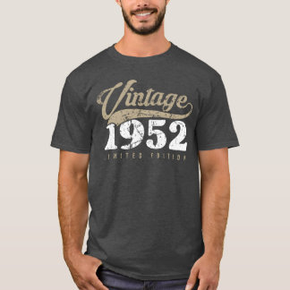 Camiseta Aniversário de 70 anos Vintage 1952 70 Anos retro