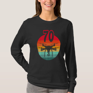 Camiseta Aniversário de 70 I Retro Remote Control Drones co