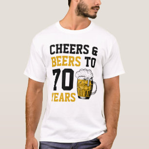 Camiseta Aniversário de 70: Saúde e Cerveja a 70 anos