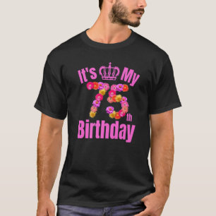 Camiseta Aniversário de 75 anos de idade é o meu 75º B