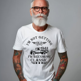 Camiseta Aniversário de 75 anos personalizado setenta e cin
