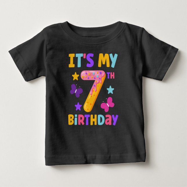 Camiseta Aniversário de 7 anos (Frente)