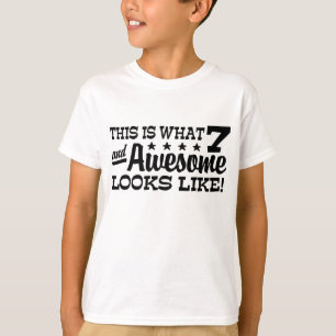 Camiseta Aniversário de 7 anos
