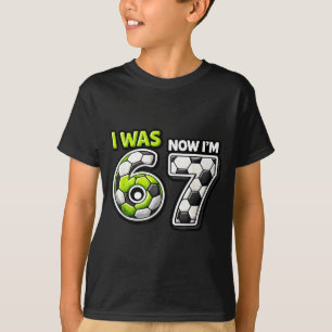 Camiseta Aniversário de 7 Anos de Futebol Engraçado Eu Era