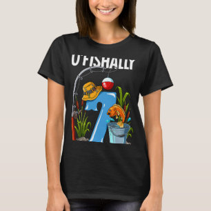 Camiseta Aniversário de 7 anos de idade O'fishally pesca 1