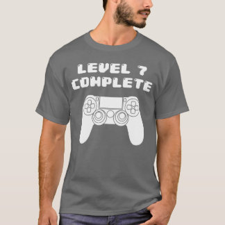 Camiseta Aniversário de 7 anos de idade Vídeo game Bday ret