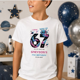 Camiseta Aniversário de 7 anos do Cute Space | Seis e Sete