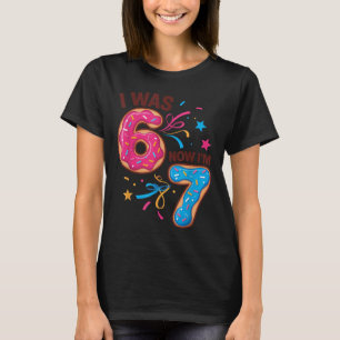 Camiseta Aniversário de 7 Anos Era 6 Agora Eu Tenho 7 67 Ho