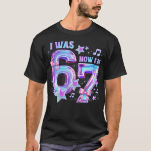 Camiseta Aniversário de 7 anos Eu Era 6 Agora Eu Tenho 7 An