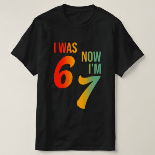 Camiseta Aniversário de 7 Anos Eu Era 6 Agora Sou 7 Diverti