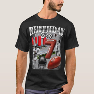 Camiseta Aniversário De 7 Anos Menino Juventude 7 Anos Esti