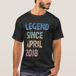 Camiseta Aniversário de 7 anos Meninos Meninas Lenda Desde
