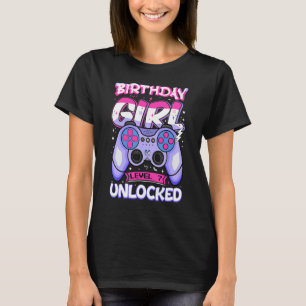 Camiseta Aniversário de 7 com nível de jogador de 7 anos