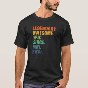 Camiseta Aniversário de 7, maio de 2015, Meninas, Anniver d