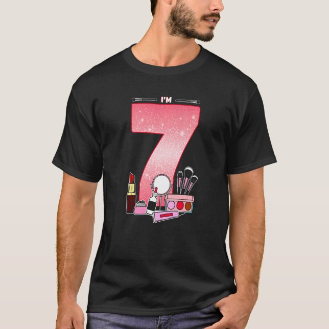 Camiseta Aniversário De 7 Para Menina Maturinha 7 Aniversár (Frente)
