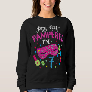 Camiseta Aniversário De 7 Para Meninas 2015 Spa Themed Birt