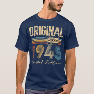 Camiseta Aniversário de 80 anos Original 1945 Presente 80 A