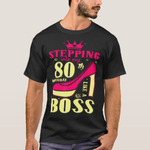 Camiseta Aniversário De 80, Indo Ao Meu Aniversário De 80 A