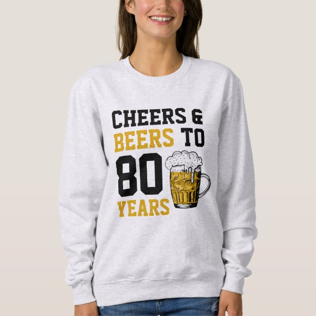 Camiseta Aniversário de 80 para 80 anos (Frente)