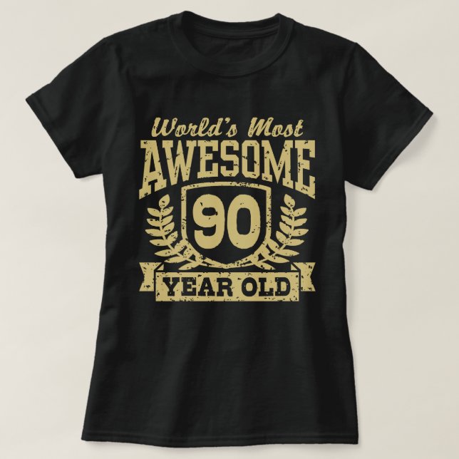 Camiseta Aniversário de 90 anos (Frente do Design)