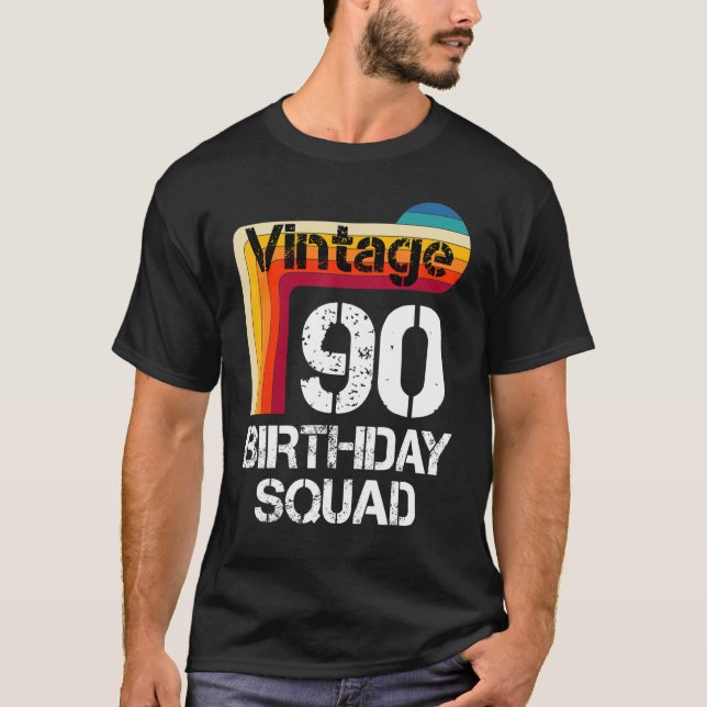 Camiseta Aniversário De 90 Anos 90 (Frente)