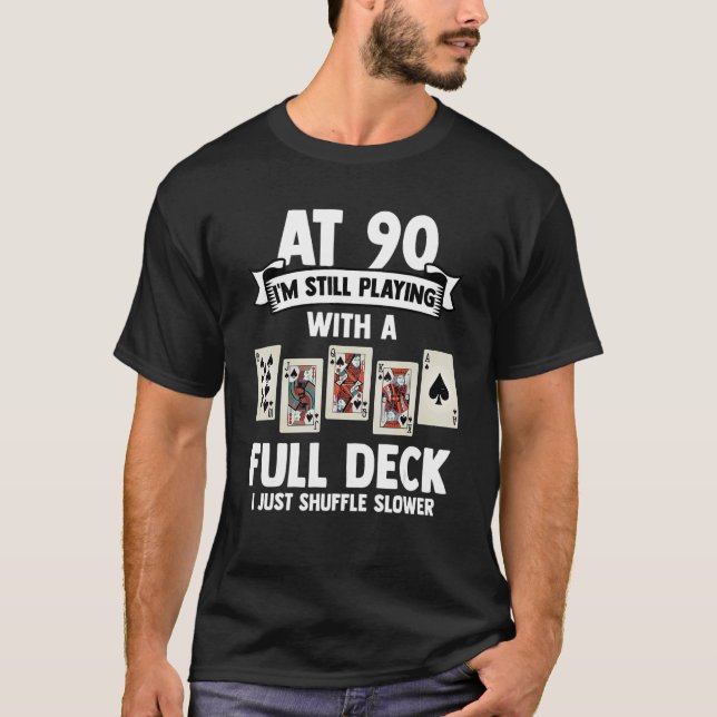 Camiseta Aniversário De 90 De 90 Anos (Frente)
