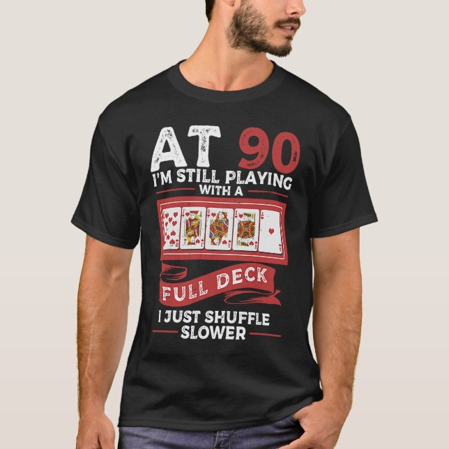 Camiseta Aniversário De 90 De 90 Anos (Frente)