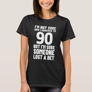 Camiseta Aniversário De 90 Para Homens, Dia De Aniversário,