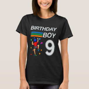 Camiseta Aniversário de 9 Anos Bouldering Escalada em Rocha