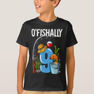 Camiseta Aniversário de 9 anos de idade O'fishally 9º Anive