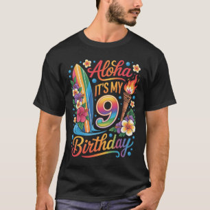 Camiseta Aniversário de 9 anos no Havaí Férias de Cruzeiro 