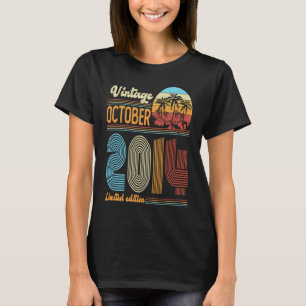 Camiseta Aniversário De 9 Anos Vintage De Outubro De 2014 R